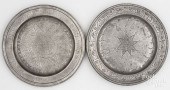 TWO CONTINENTAL PEWTER PURIM P