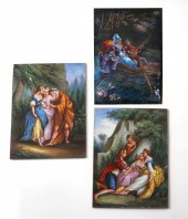 TWO CONTINENTAL PLAQUES AND A