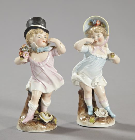Two Continental Porcelain Figures,