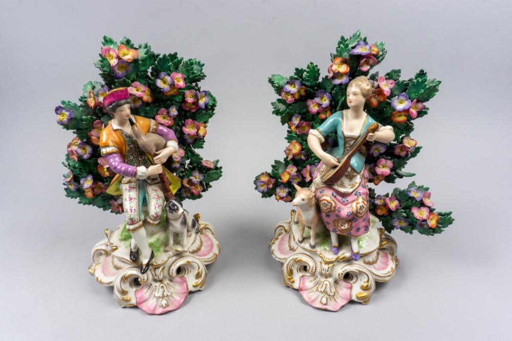 TWO CONTINENTAL PORCELAIN FIGURES