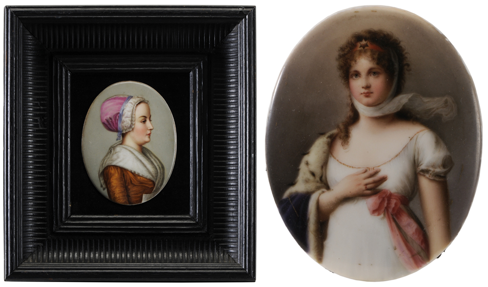 Two Continental Porcelain Plaques