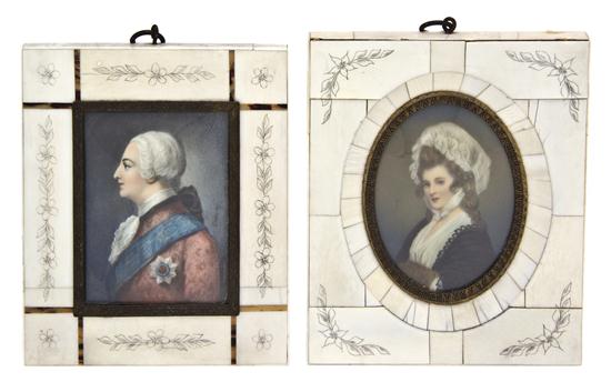 Two Continental Portrait Miniatures