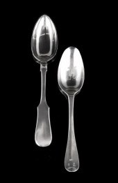 Two Continental Silver Spoons