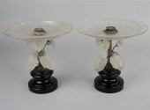 TWO CONTINENTAL SILVERED METAL