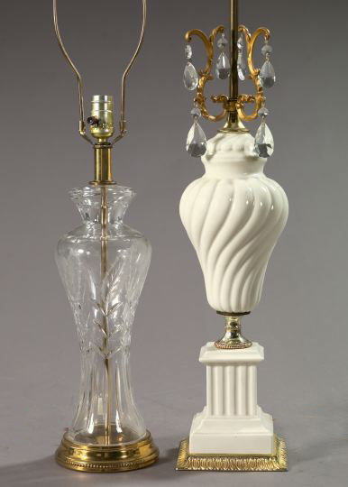 Two Continental Table Lamps, 