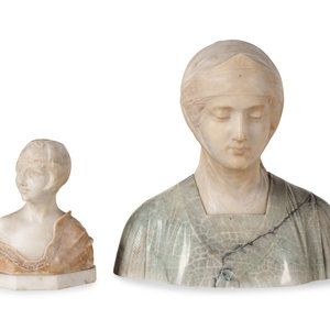 Two Continental Variegated Marble