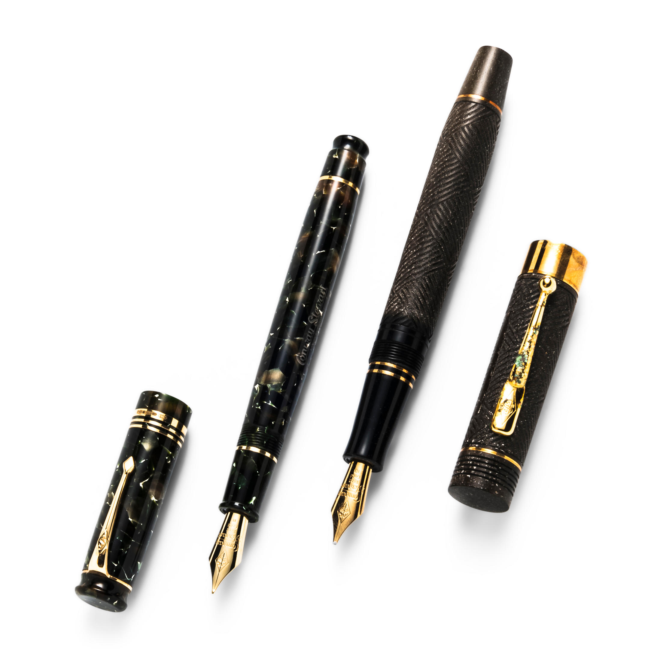 TWO CONWAY STEWART FOUNTAIN PENS