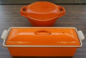 TWO COPCO DANISH ENAMEL CASSER