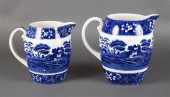 Two Copeland Spode blue transf