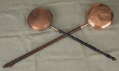 Two copper bedwarmers 19th c.