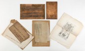TWO COPPER PLATES ENGRAVED BY