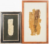 TWO COPTIC TEXTILE FRAGMENTSTw