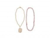 TWO CORAL NECKLACESTwo Coral N