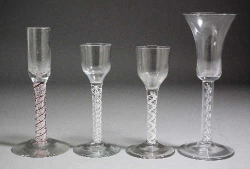 Two cordial glasses with plain