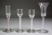 Two cordial glasses with plain