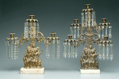 Two Cornelius Co. candelabra: