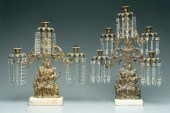 Two Cornelius Co. candelabra: