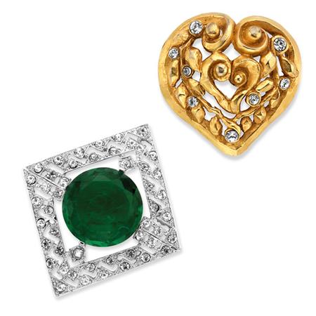 Two Costume Brooches 