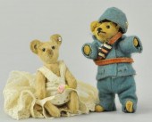 TWO COSTUME MINI STEIFF TEDDY