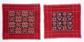 TWO COTTON IKAT SHAWLS, INDIAT