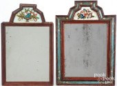 TWO COURTING MIRRORS, 18TH C.T