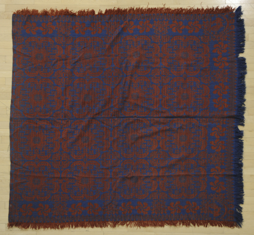 Two coverlets 19th c. one with