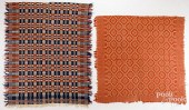 TWO COVERLETS, 19TH C.Two cove