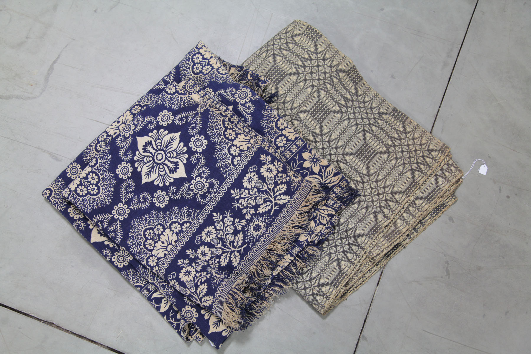 TWO COVERLETS.  American  19th
