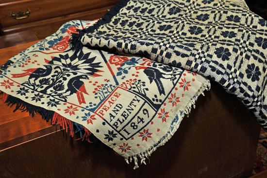 TWO COVERLETS. Including a