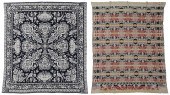 Two Coverlets one Jacquard, si
