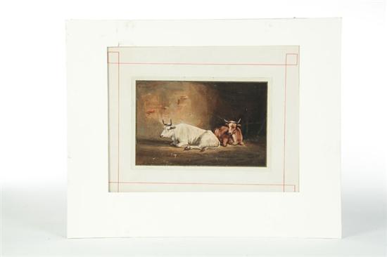 TWO COWS (EUROPEAN SCHOOL  MID 19TH