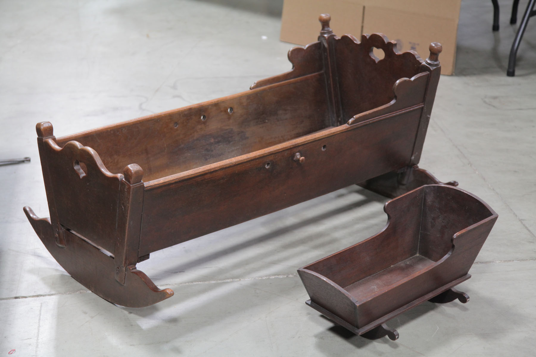 TWO CRADLES.  American  mid to late