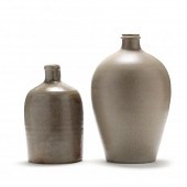 TWO CRAVEN (NC) POTTERY JUGS I
