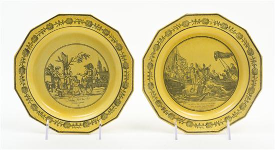 *Two Creil Plates each having