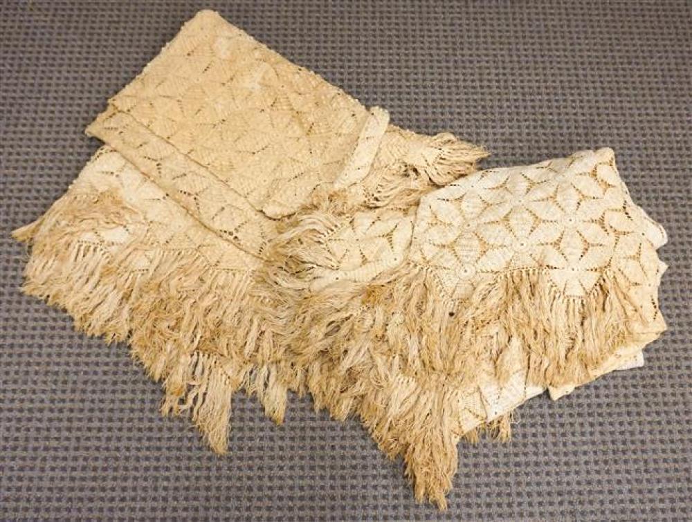 TWO CROCHETED BED SPREADSTwo