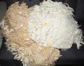TWO CROCHETED COVERLETS & ONE