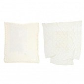 TWO CROCHETED COVERLETS The fi
