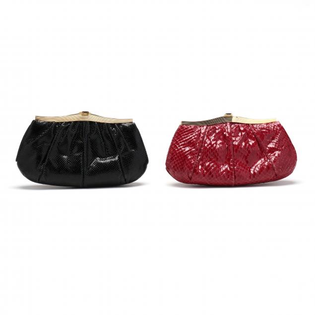 TWO CROSSBODY BAGS, JUDITH LEIBER