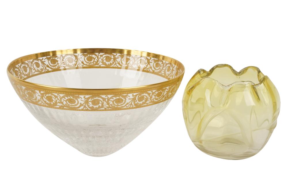 TWO CRYSTAL BOWLSTwo Crystal Bowls,