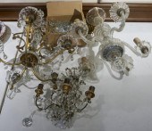 TWO CRYSTAL HANGING CHANDELIER