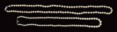 Two cultured pearl necklaces: