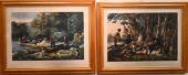 TWO CURRIER AND IVES LITHOGRAP