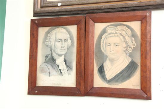 TWO CURRIER AND IVES PRINTS. George