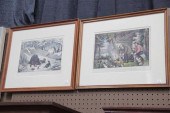TWO CURRIER AND IVES PRINTS. B