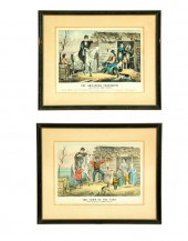 TWO CURRIER AND IVES PRINTS.