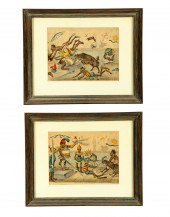 TWO CURRIER & IVES DARKTOWN PR
