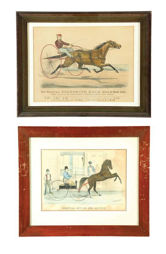 TWO CURRIER & IVES PRINTS. 