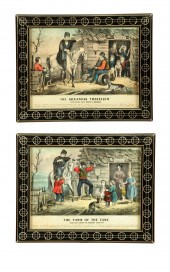 TWO CURRIER & IVES PRINTS.  Ha