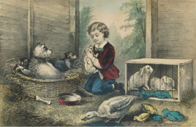 Two Currier & Ives prints: