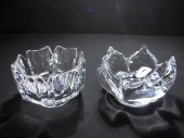 Two cut crystal bowls includin